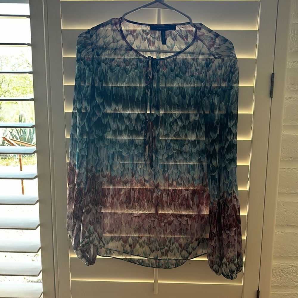 Sheer BCBG blouse